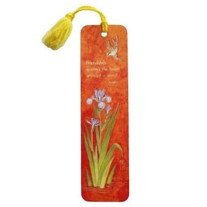 Vintage 80s Hallmark tassel Bookmark Japanese gold 1980 I. Kagai quote 90HBM85-5